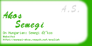 akos semegi business card